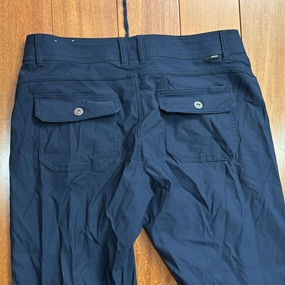 PrAna Men's Navy blue Straight Fit Draw string Starch Pants size 32 - Picture 5 of 13
